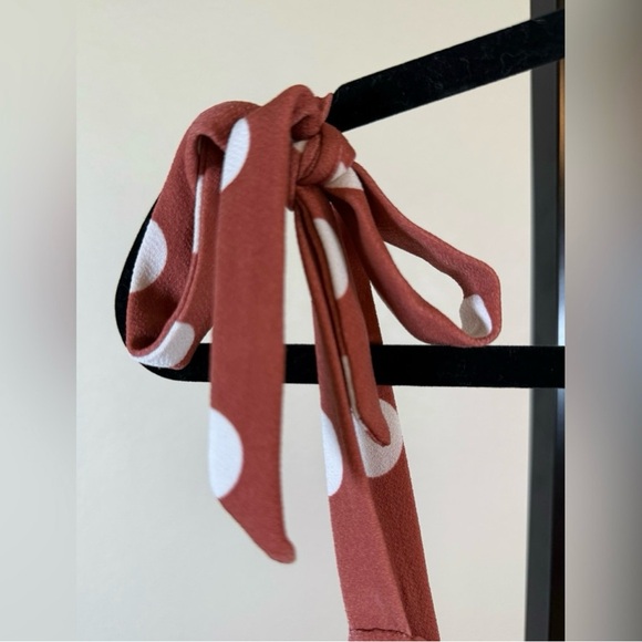 Torrid Mauve and White Polka Dot Mini Studio Knit Dress 2 - Picture 9 of 10